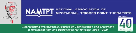 A poster for the national association of myofascial trigger point therapists