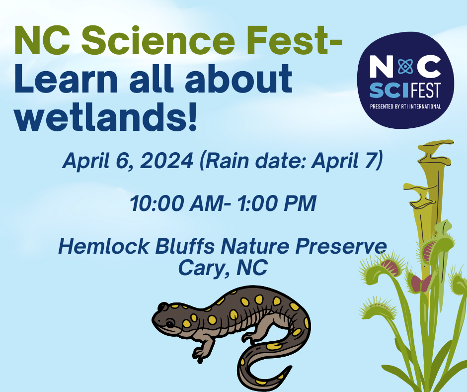 April 6 at Hemlock Bluff Nature Preserve in Cary