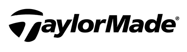 TaylorMade logo in black on a white background