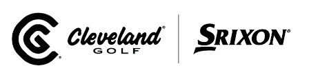 Cleveland Golf and Srixon logos in black on a white background