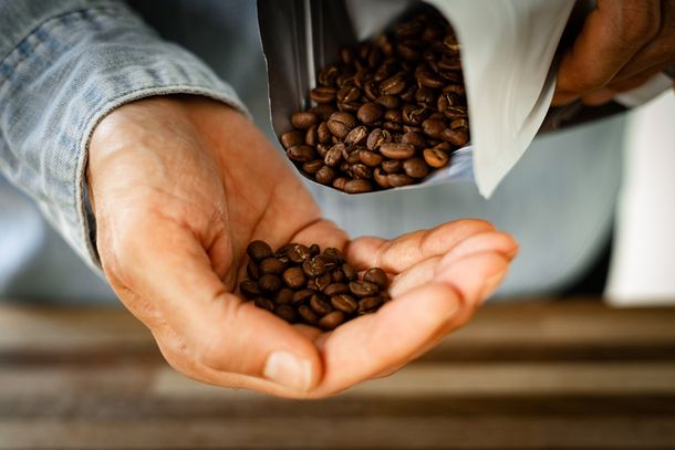 Hand Cupping Coffee Beans — Evansville, IN — Kingdom Grounds Coffee