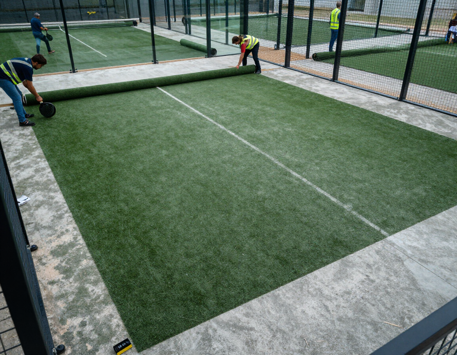 Instalación llave en mano de cancha de pádel