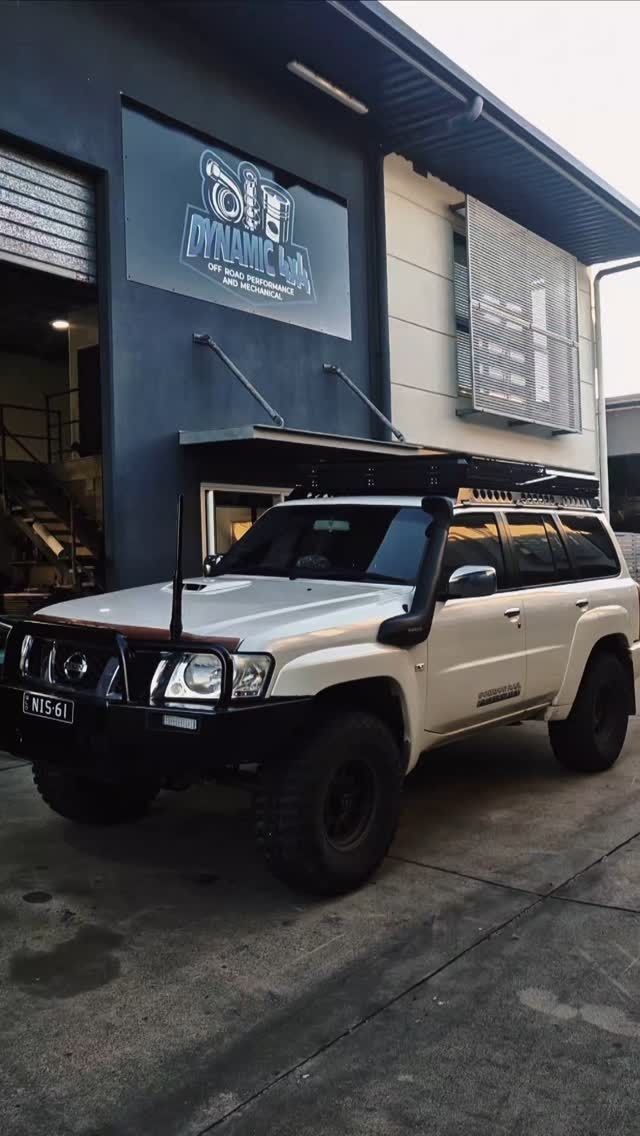 A White Nissan Patrol 4wd With Black Accents — Dynamic 4X4 Off Road Performance & Mechanical in Garbutt, QLD