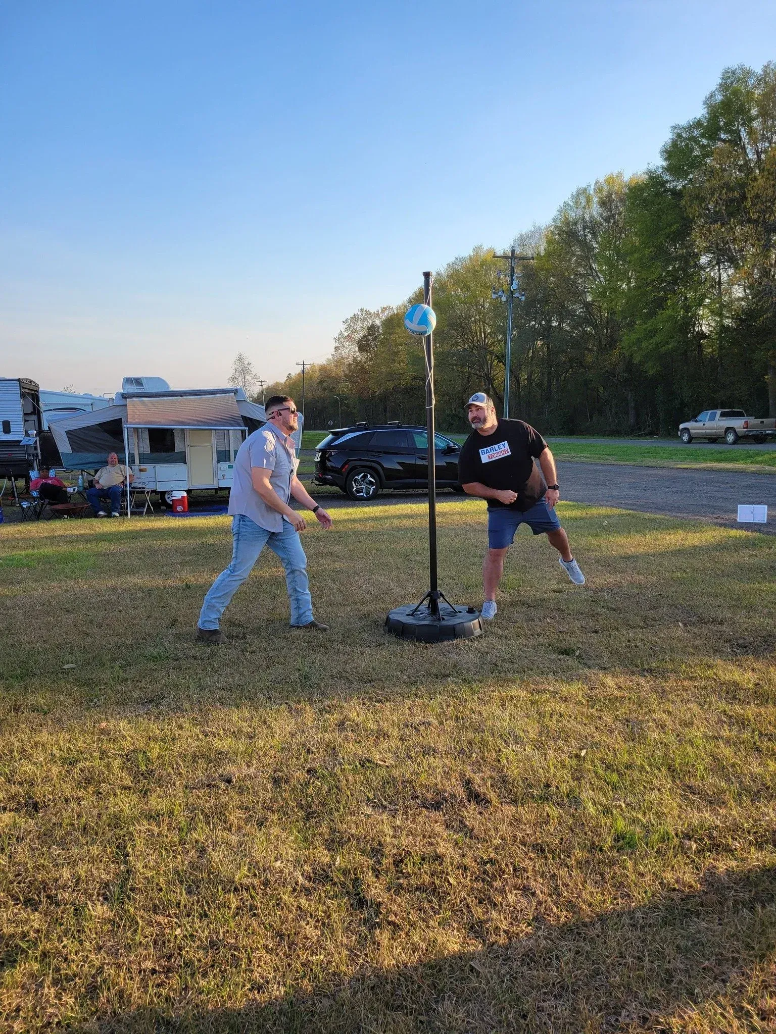 Outdoor games at Simple Livin Campground