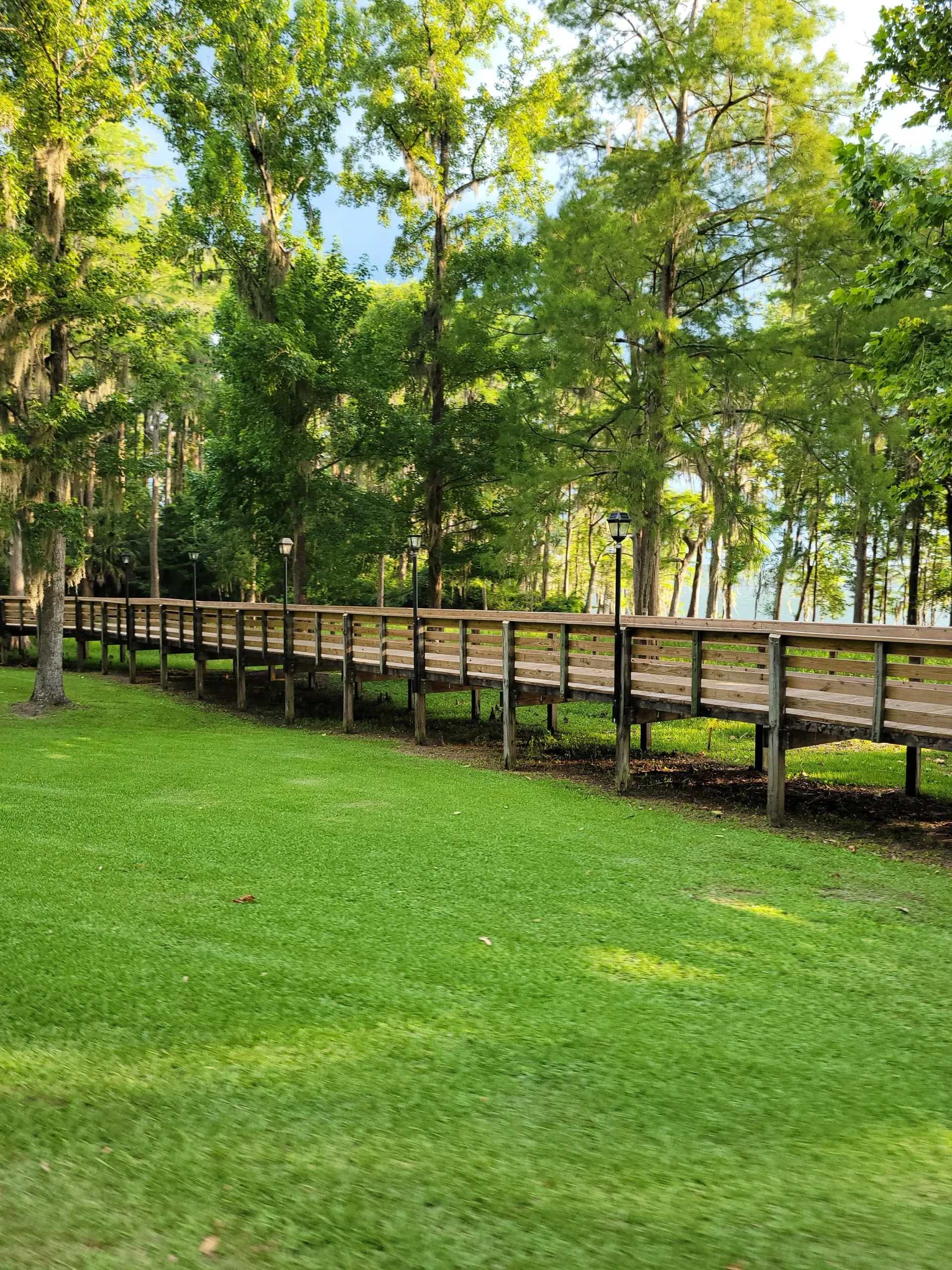 Nearby walking area at Simple Livin Campground