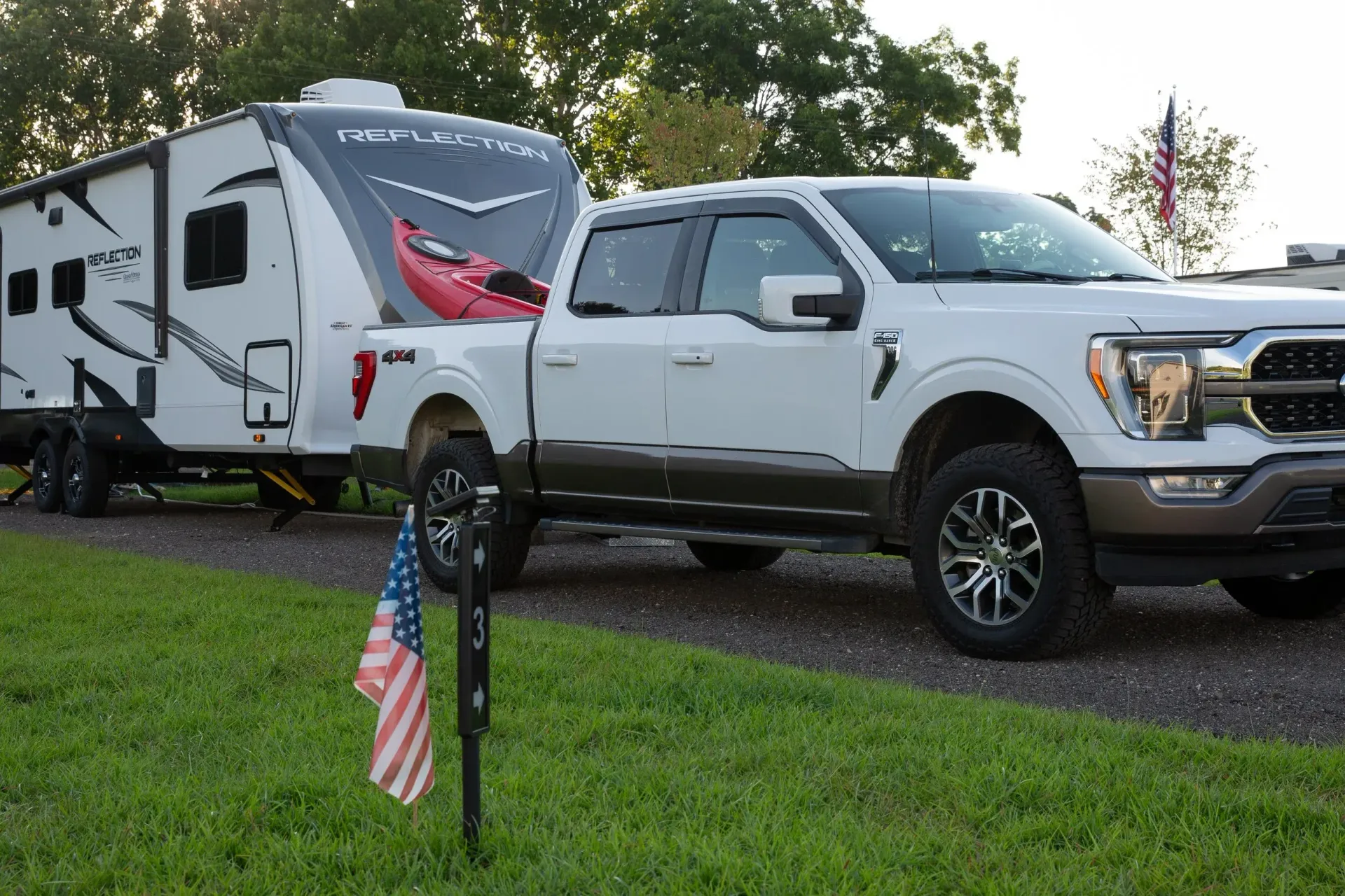 RV site at Simple Livin Campground