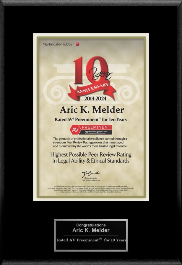 Martindale Hubbell Award — Royal Oak, MI — Melder & Melder, P.C. Martindale Hubbell Award — Royal Oak, MI — Melder & Melder, P.C.