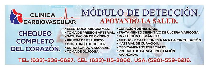DR. JOSÉ R. AMAVIZCA MARTÍNEZ CLÍNICA CARDIOVASCULAR -módulo de detección
