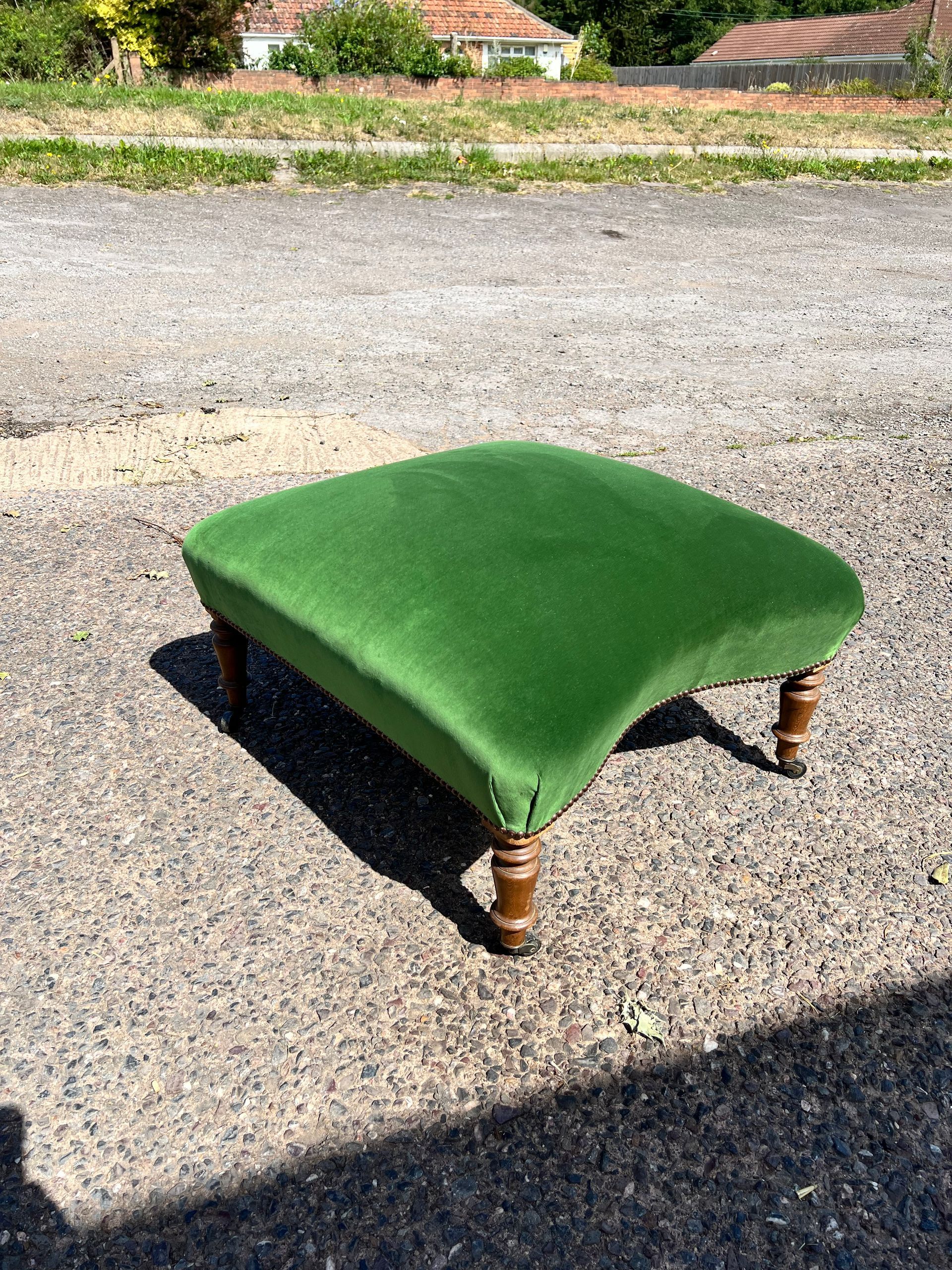 Foot stool Reupholstered