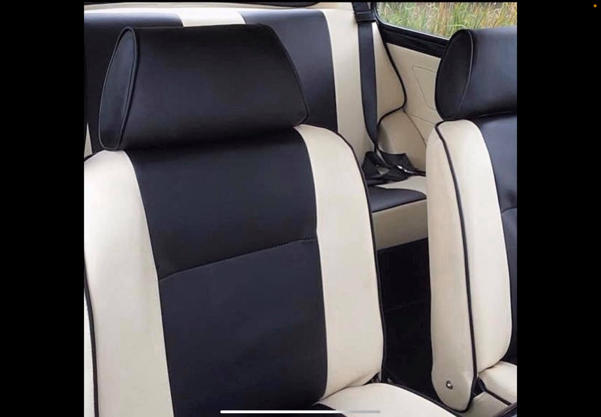 Classic Mini Cooper Seat and Back Reupholstered 