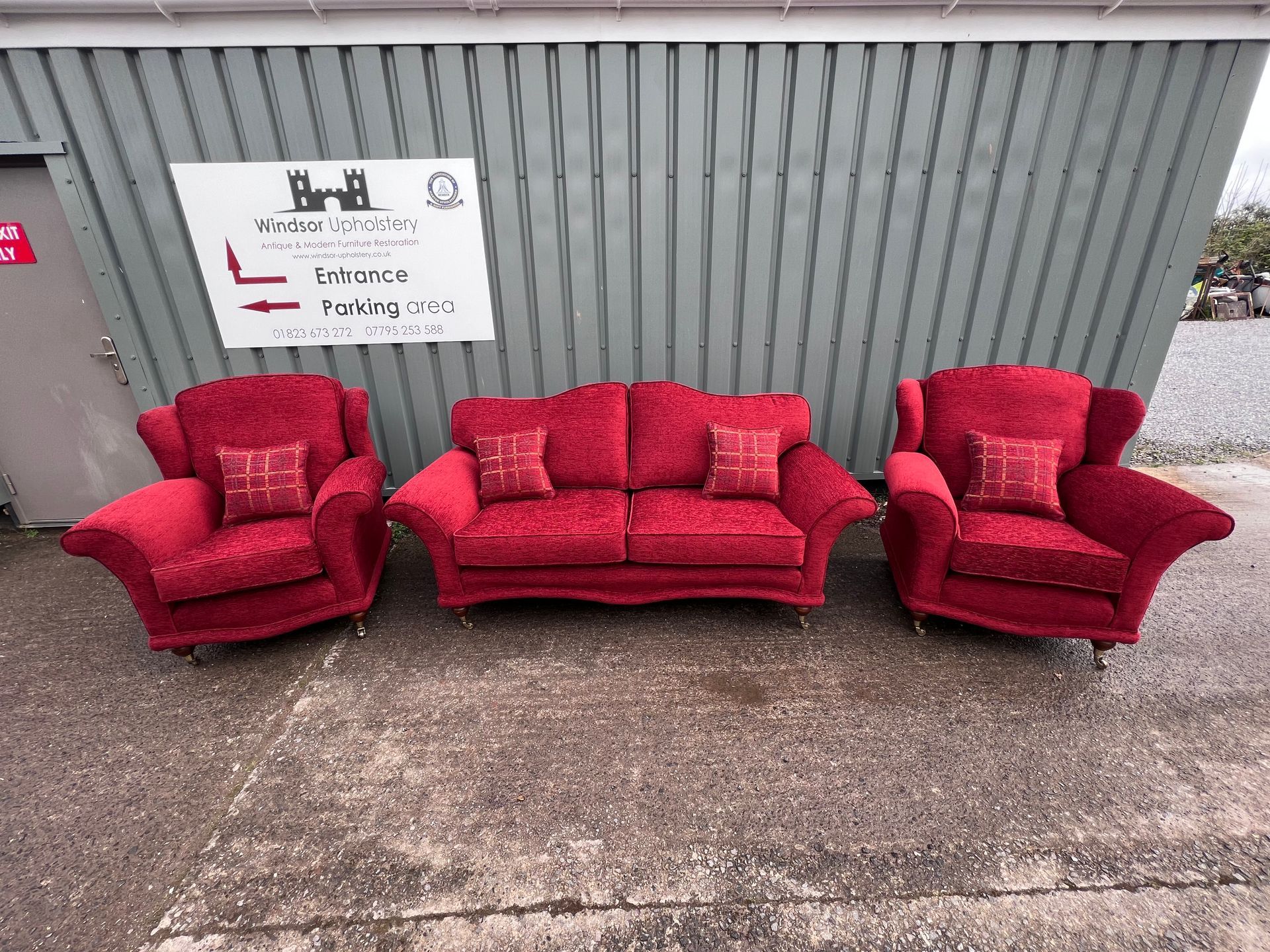 Modern three-piece upholster from the Frame