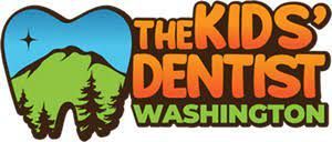 A logo for the kids ' dentist in washington