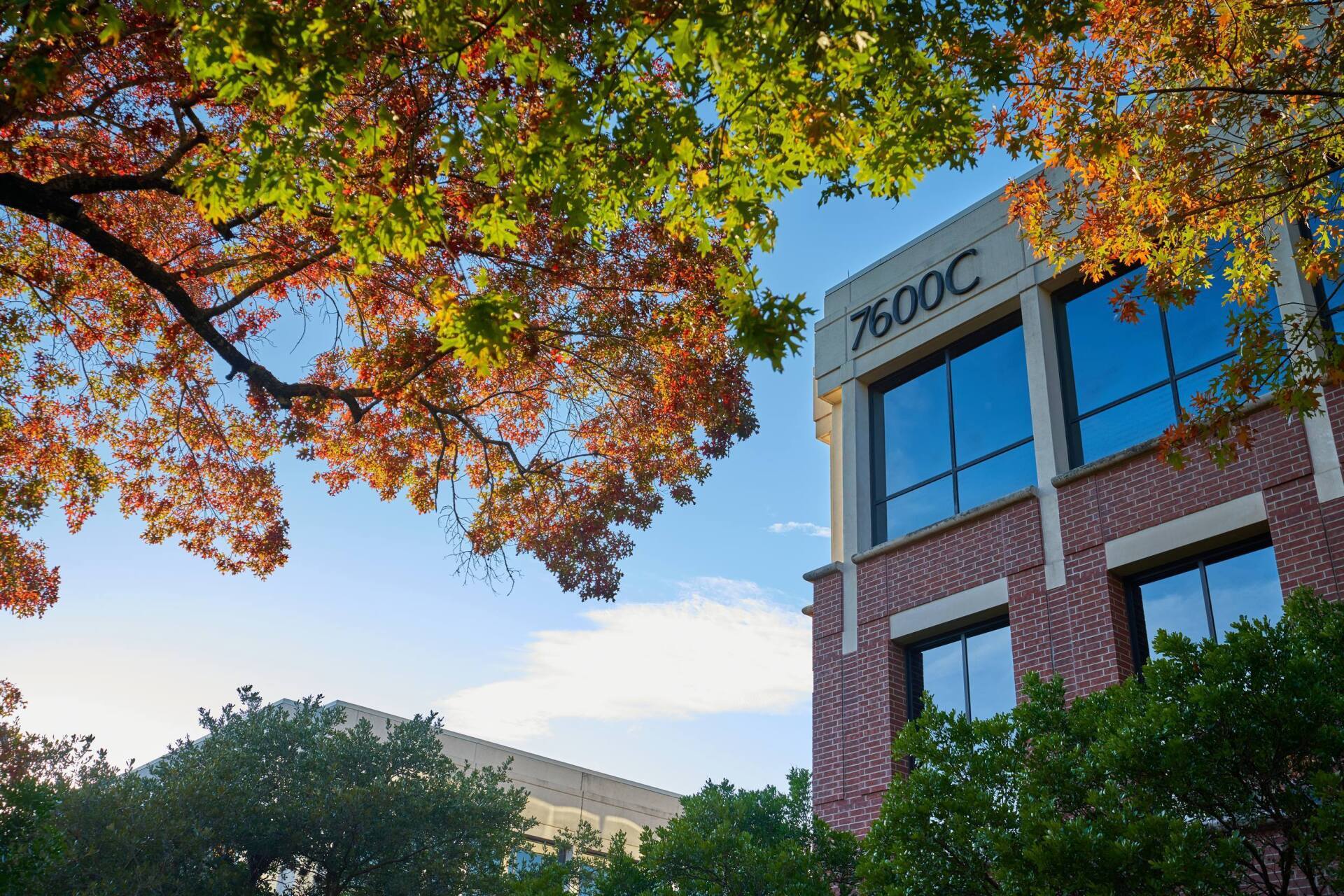 Office building facade with 