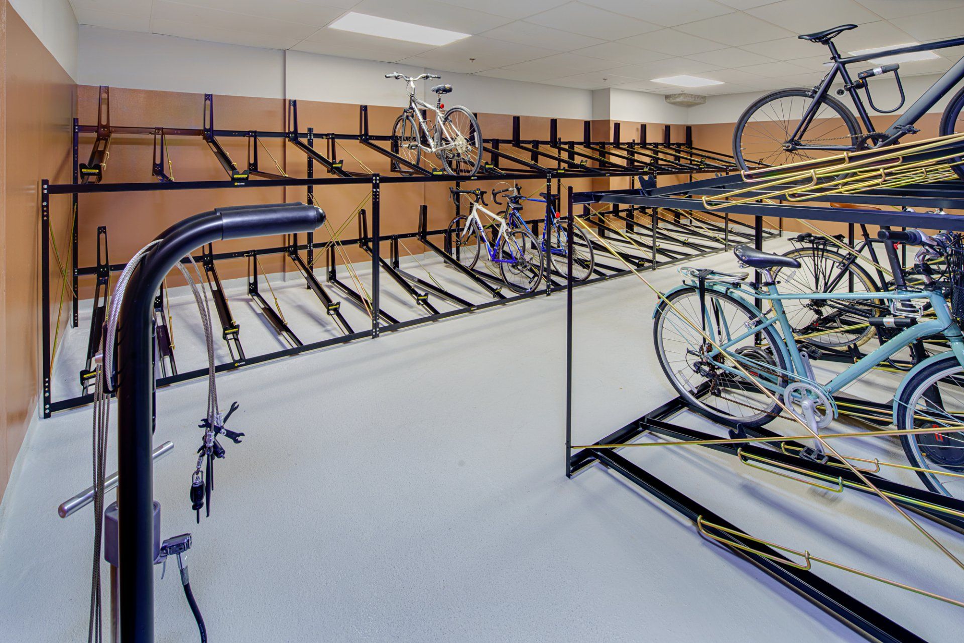 Bike storage at Gild Apartment.