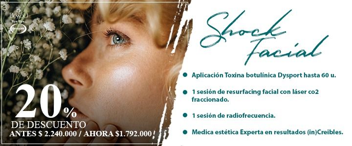 Banner promocional de tratamiento Shock Facial