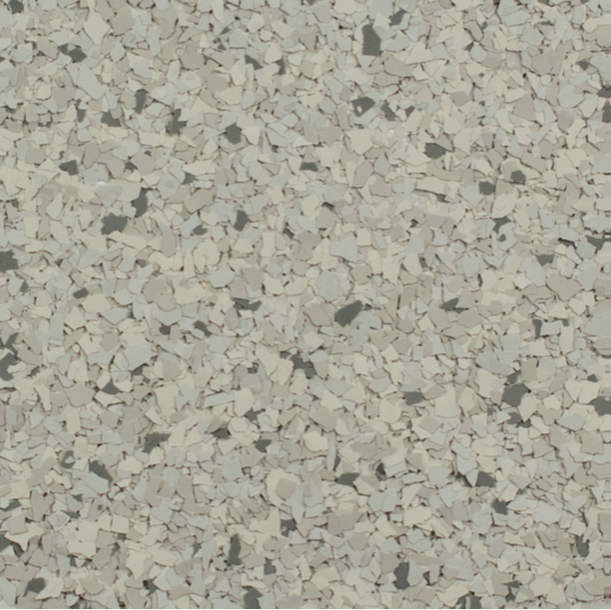 Light gray speckled flooring texture.