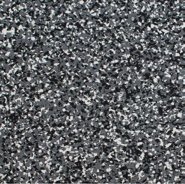 Gray, black, and white speckled surface pattern.