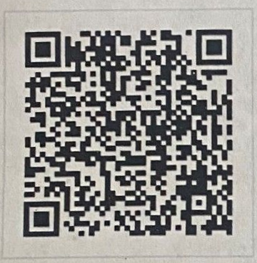 Black-and-white QR code on a light background