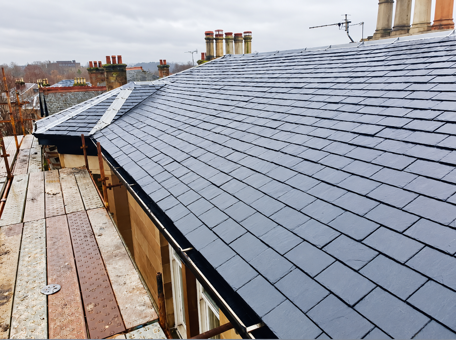 New Slate Roof, Glasgow by Easy Way Roofing