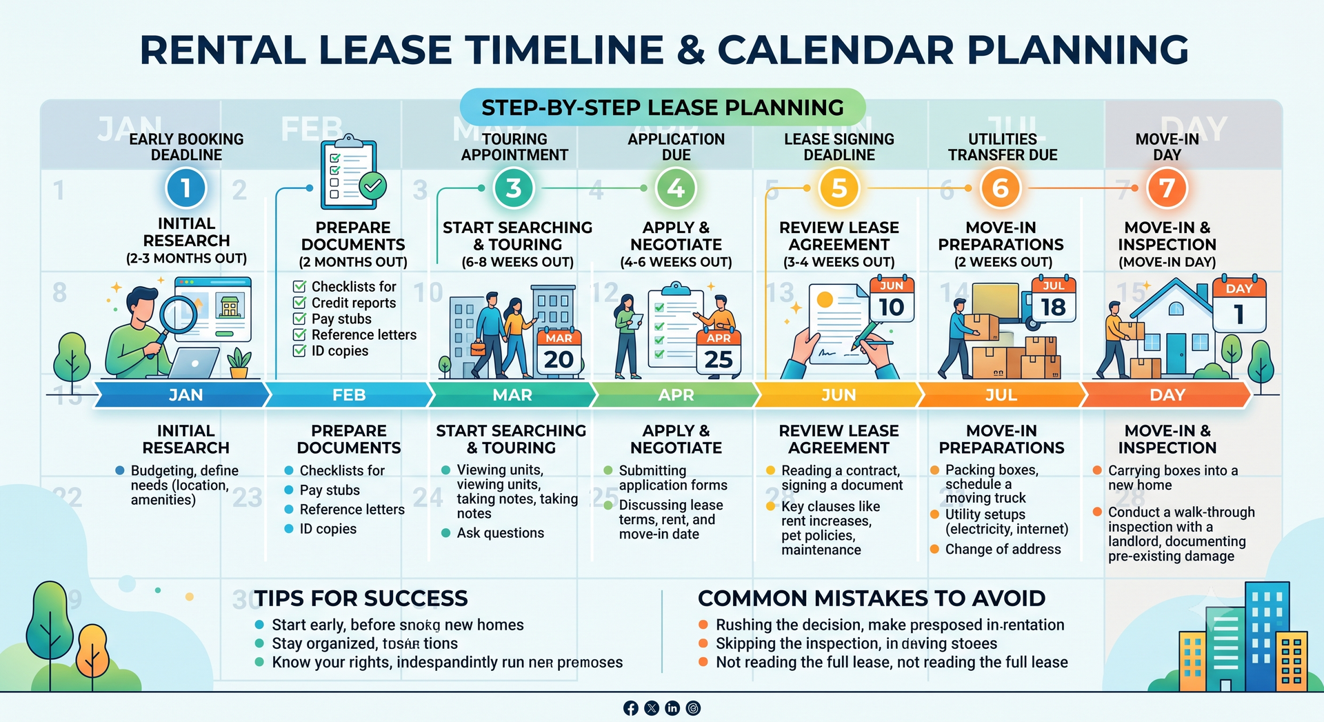 student housing leasing timeline calendar River Falls