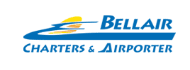 Bellair charters and airporter logo on a white background