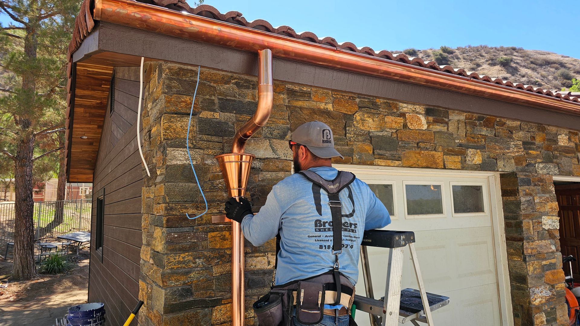 copper gutter
