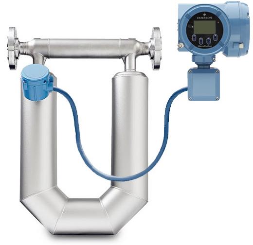 A stainless steel pipe with a blue cord attached to it