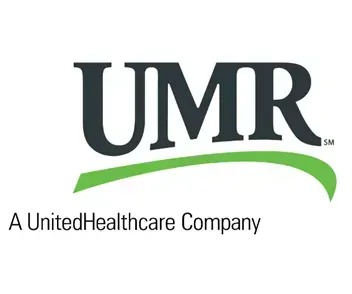 UMR logo with the letters in dark gray and a green swoosh underneath, followed by