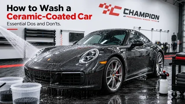 Wash a Ceramic-Coated Car in Cornelius, NC at Champion Window Tinting