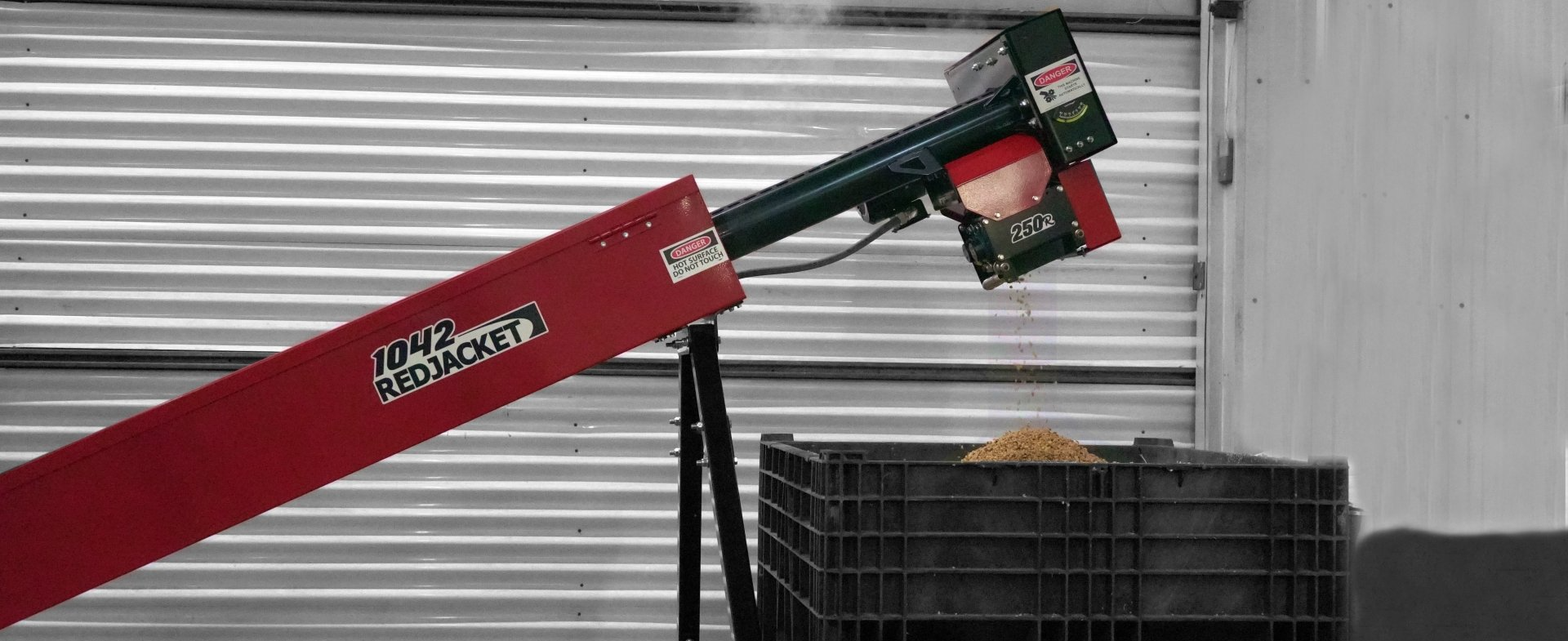 Roaster, grain roaster, soybean roaster, roasted soybeans, deer feed, roast o matic, KLM farms,  energrow, soyex, toasted grain, non-gmo feed, organic feed, livestock feed, dairy feed,