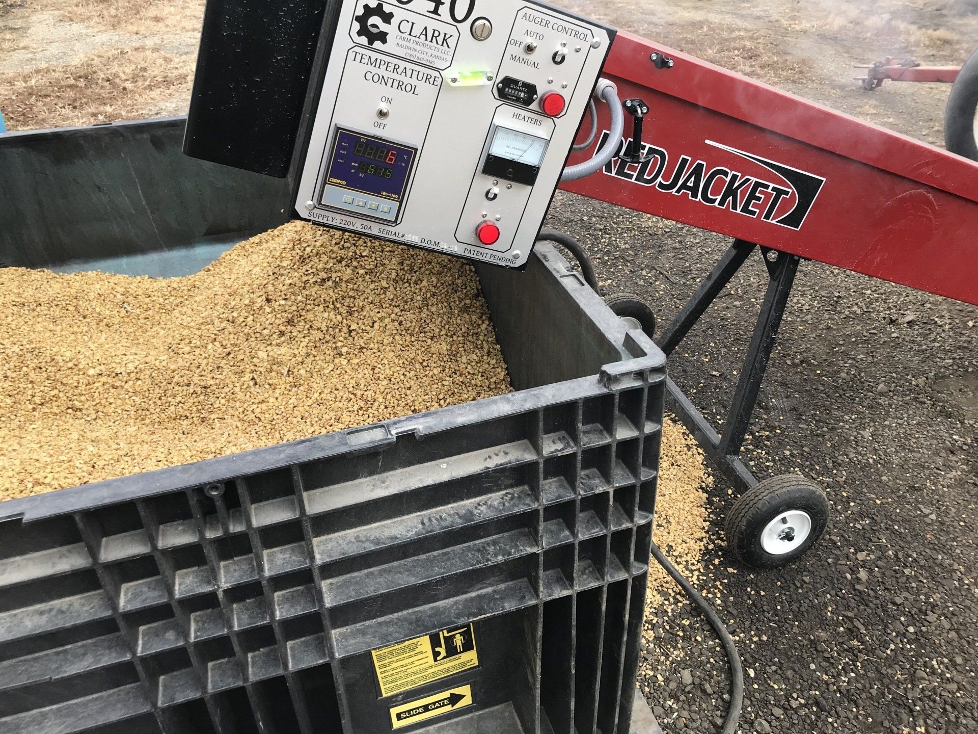 Roaster, grain roaster, soybean roaster, roasted soybeans, deer feed, roast o matic, KLM farms,  energrow, soyex, toasted grain, non-gmo feed, organic feed, livestock feed, dairy feed,
