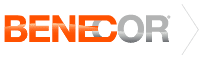 The Benecor logo in orange and gray, with a right-facing arrow.