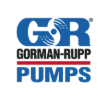 Blue and white Gorman-Rupp Pumps logo: