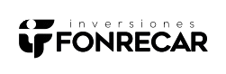 Un logotipo en blanco y negro para Fonrecar Inversiones. | Fonrecar. Organizadores de eventos