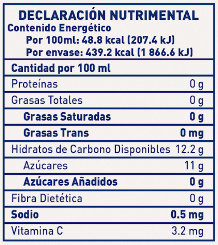 Jugo de naranja