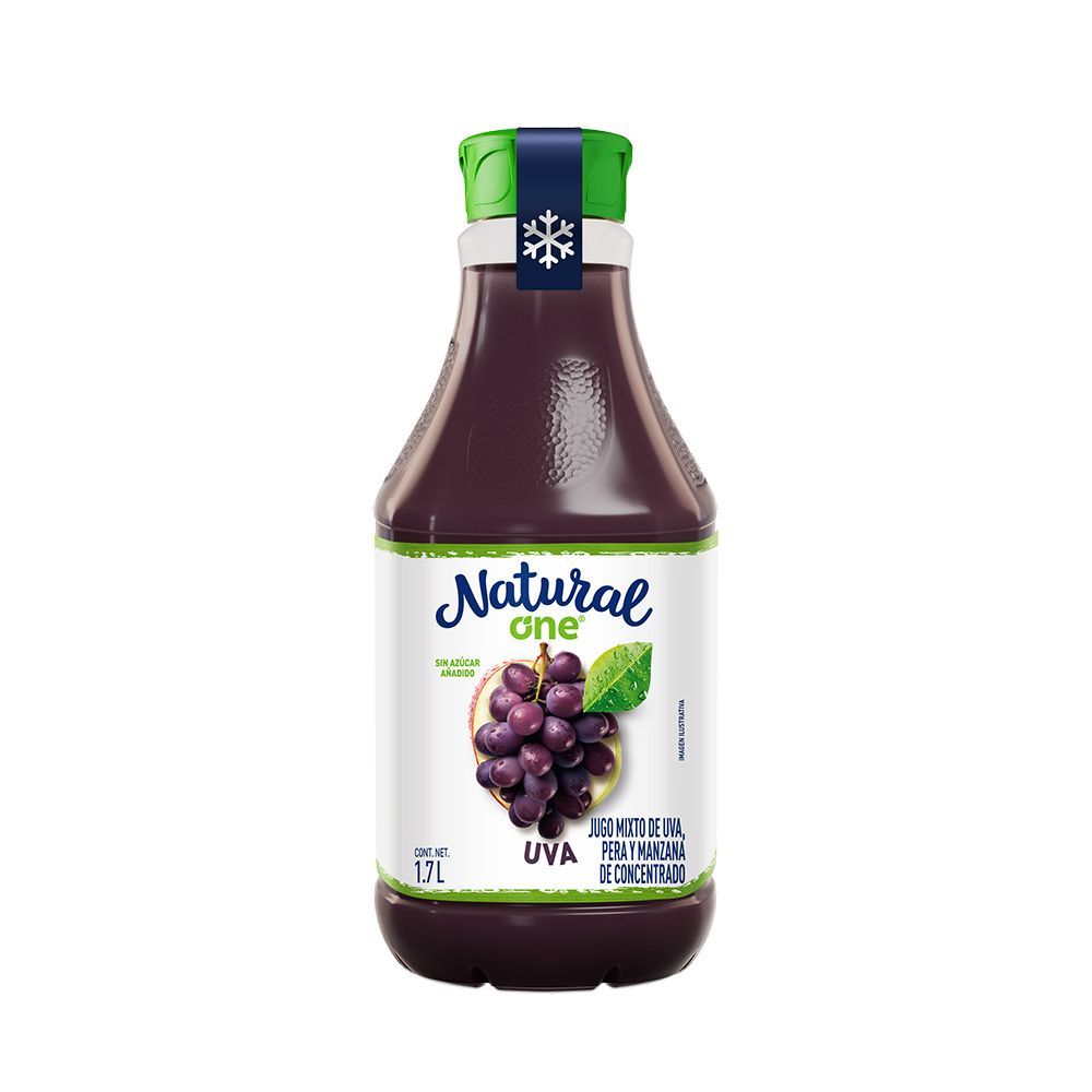 Uva, pera y manzana