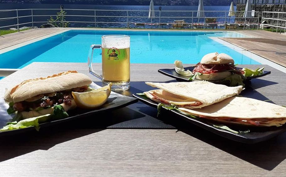 lido di Argegno sul lago di como