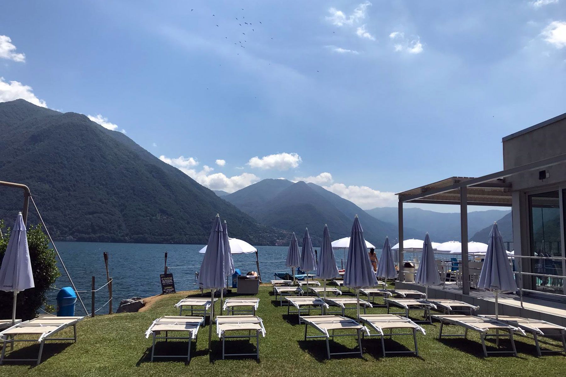 solarium sul lago di como