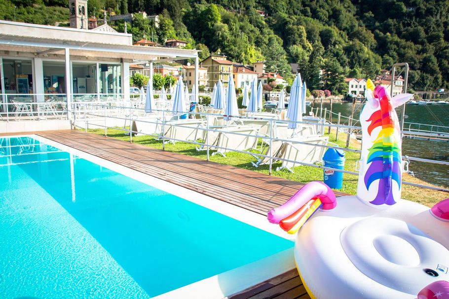 lido di Argegno sul lago di como