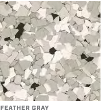 Close-up of feather gray and white decorative stone chips texture