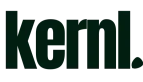 Dark green “kernl” wordmark on a white background