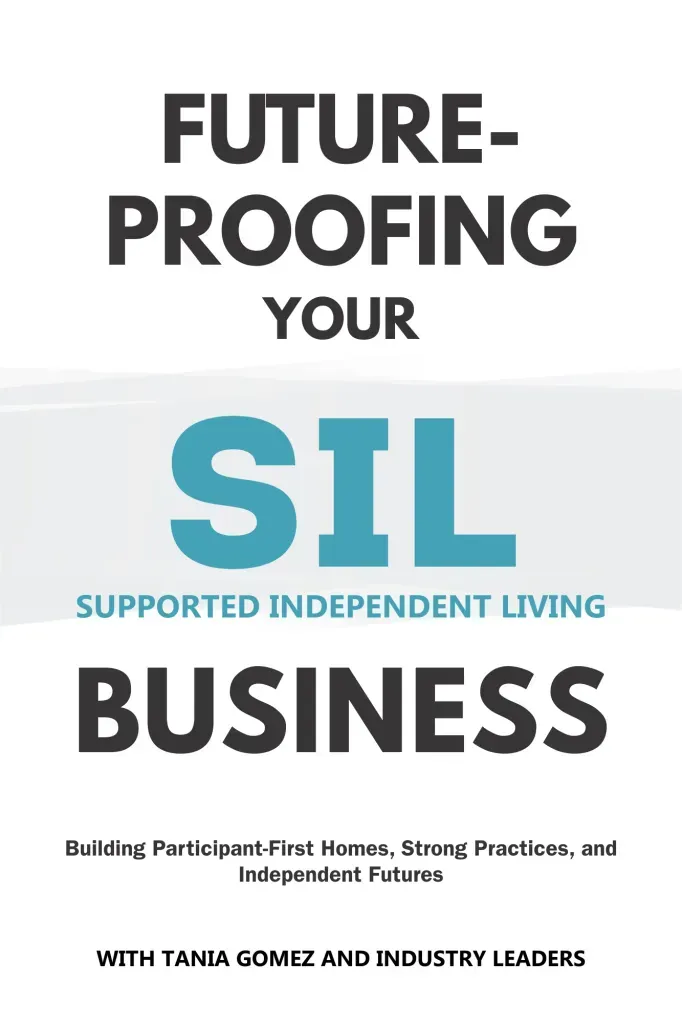 Book cover reading “Future-Proofing Your SIL Business” in black and teal text.