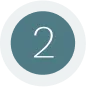 Gray circle with the number 2 inside a pale blue ring