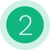 Green circular badge with the number 2 in the center, surrounded by a pale green ring