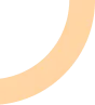 Partial peach-orange curved arc on a white background