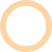 Pale peach ring icon with a white center on a transparent background