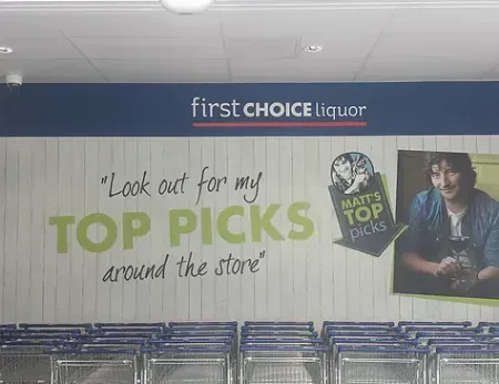 First Choice Liquor banner