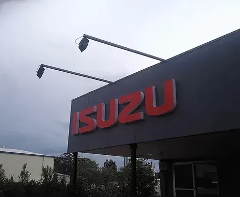 building signage for Isuzu