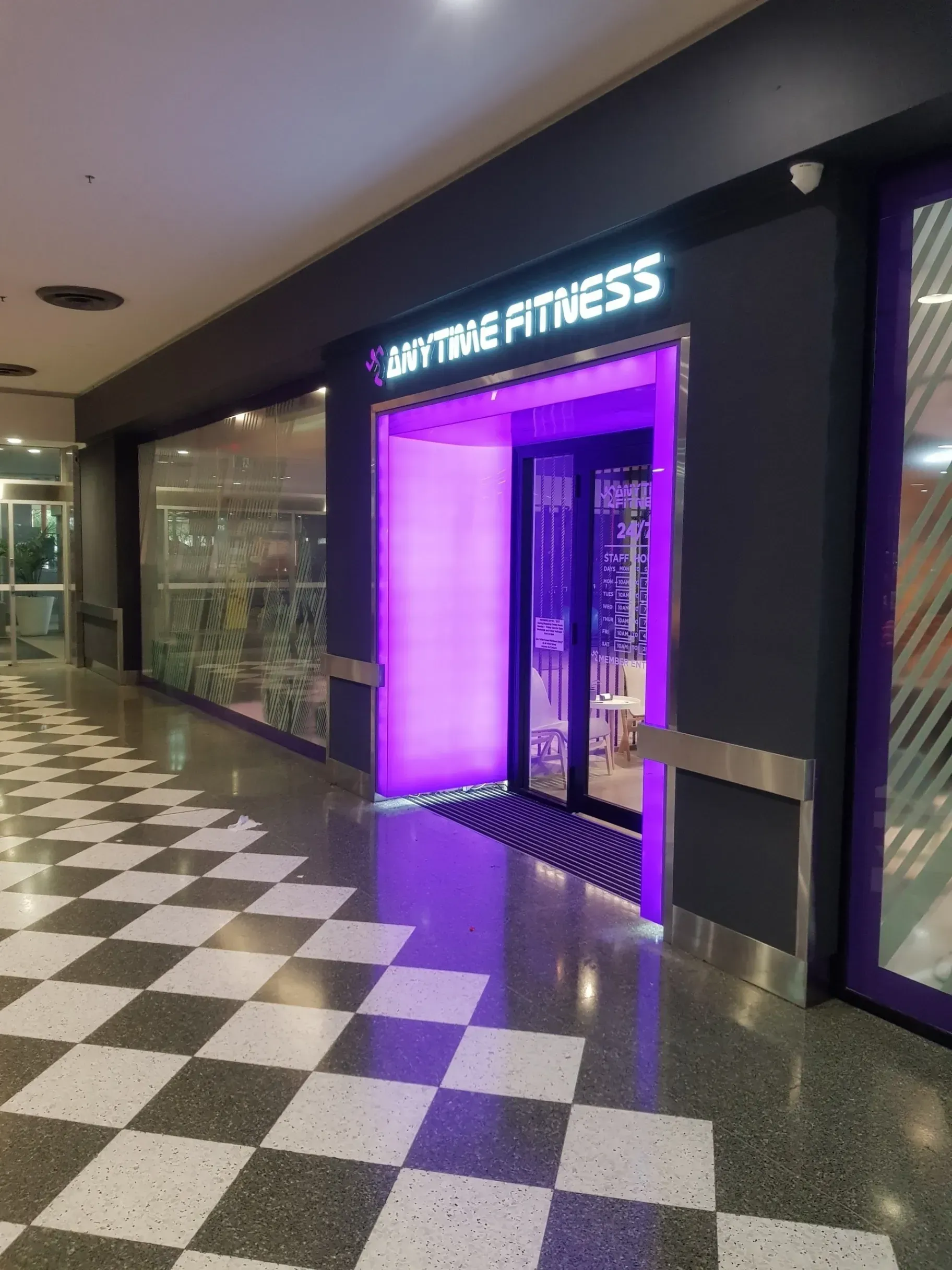 Anytime Fitness illuminated signage