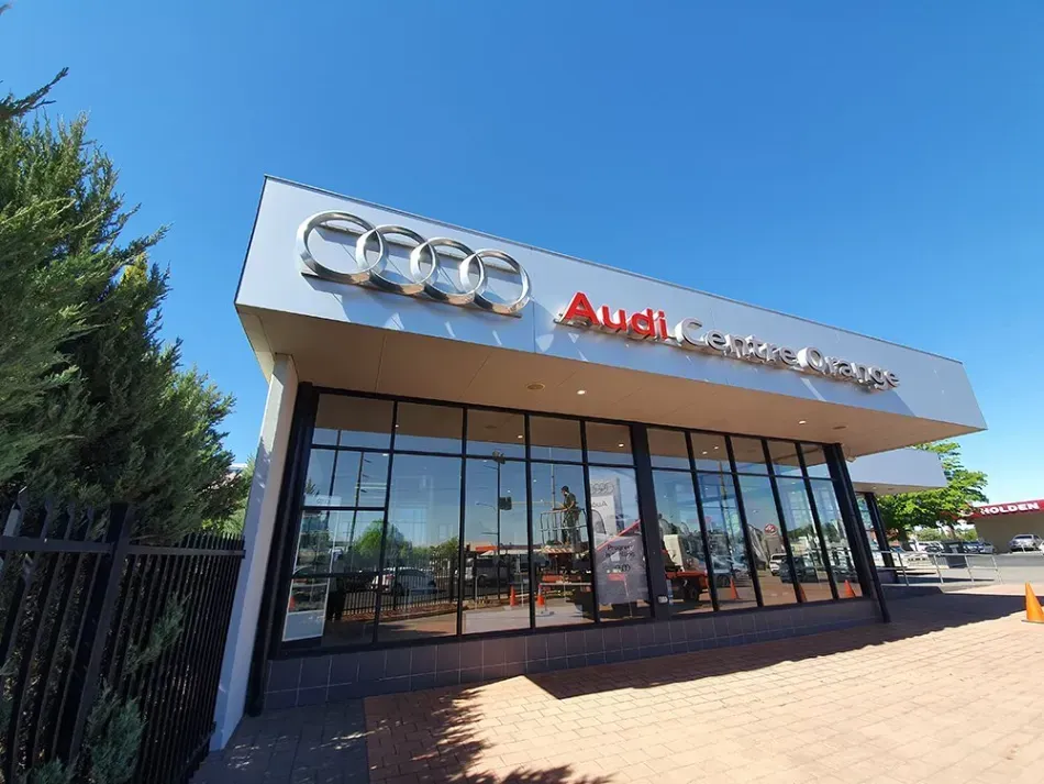 signage job for Audi